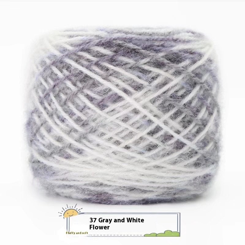 3 Two Groups Of Squirrel-velvet Yarn Hand-knitted Medium Thickness Hat Scarf Coat Waistcoat Cushion Plush Wool 150g