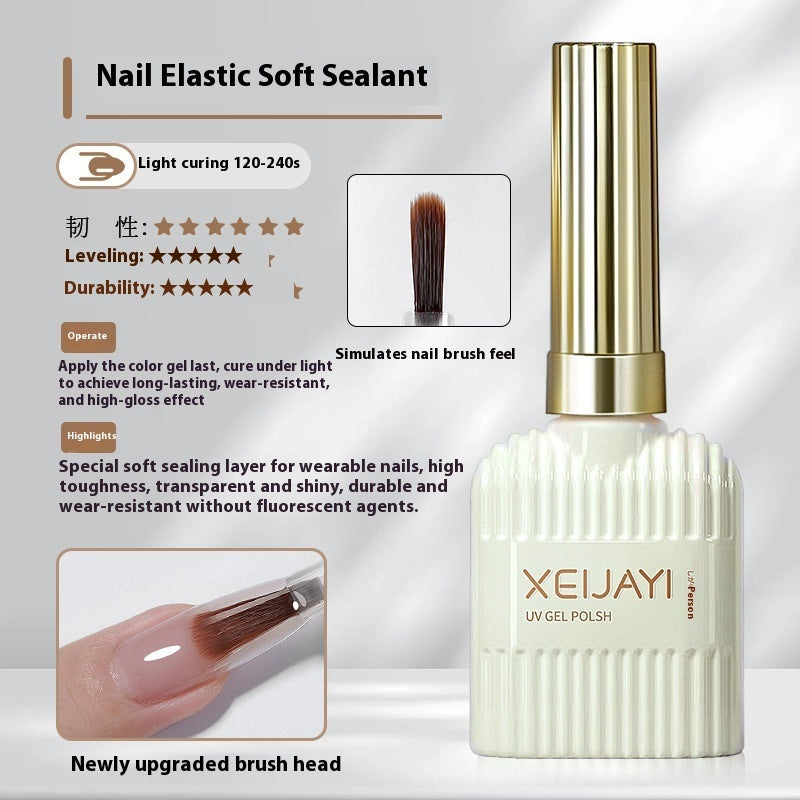 Glass Sealing Layer Reinforced Bottom Nail Tip Adhesive Wear Nail Polish Gel