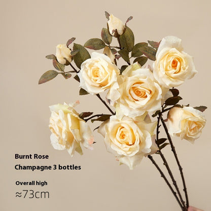 Artificial Flowers Dried Fake Flowers Retro Oil Painting Living Room Decoration