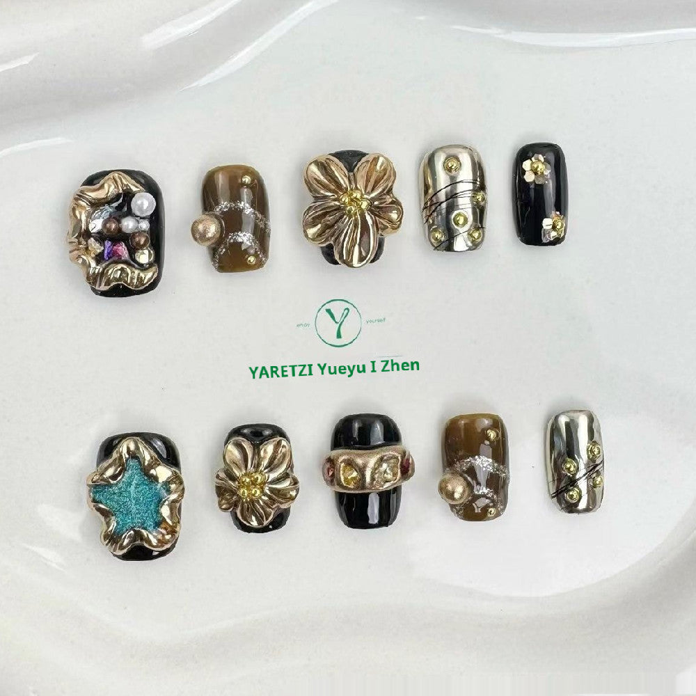 Flower Three-dimensional Shape Light Luxury Manicure