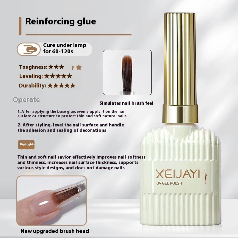 Glass Sealing Layer Reinforced Bottom Nail Tip Adhesive Wear Nail Polish Gel