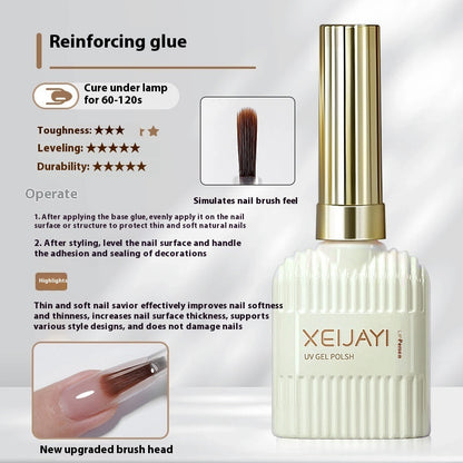 Glass Sealing Layer Reinforced Bottom Nail Tip Adhesive Wear Nail Polish Gel