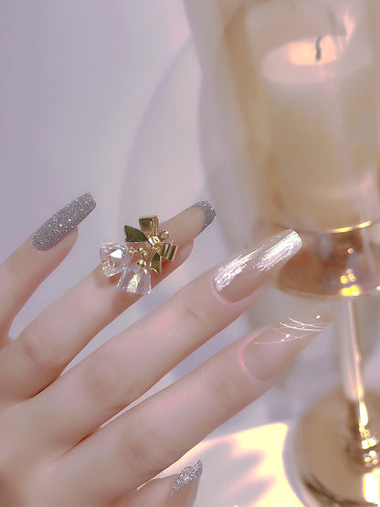 Transparent Symphony Bowknot Wind Chime Metal Decoration