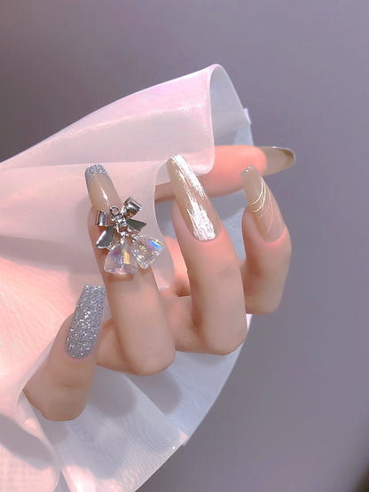 Transparent Symphony Bowknot Wind Chime Metal Decoration