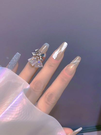 Transparent Symphony Bowknot Wind Chime Metal Decoration