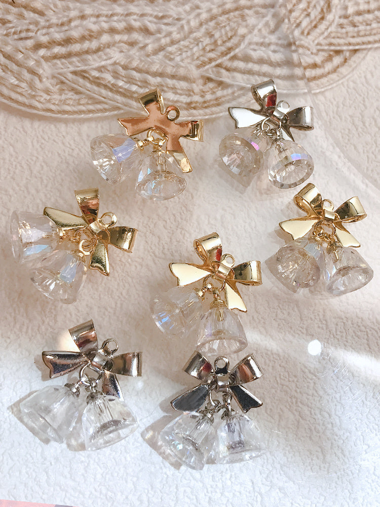 Transparent Symphony Bowknot Wind Chime Metal Decoration