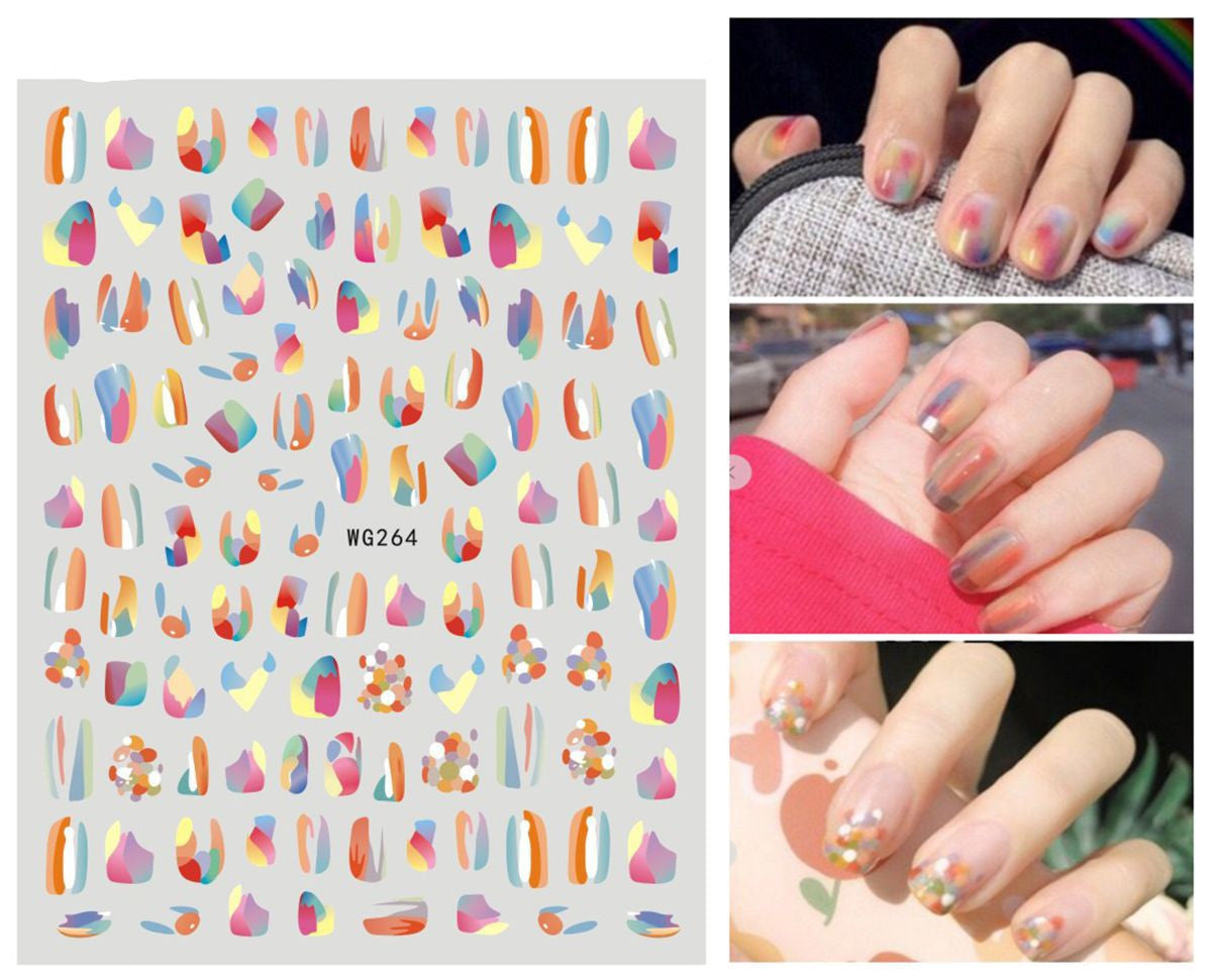 Summer Graffiti Ultra-thin Adhesive Nail Stickers