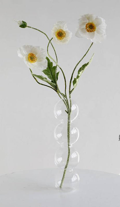 Transparent Glass Gourd Small Vase Flower Arrangement Ddried Flowers Hydroponics