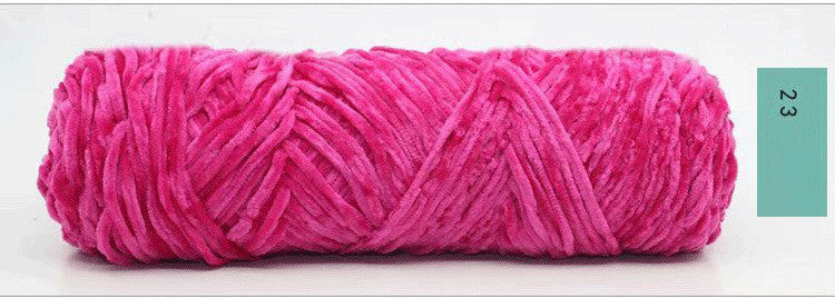 Chenille Gold Velvet Yarn Hook Shoe Thread