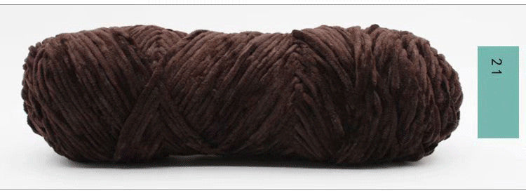 Chenille Gold Velvet Yarn Hook Shoe Thread