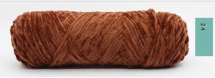Chenille Gold Velvet Yarn Hook Shoe Thread