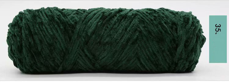 Chenille Gold Velvet Yarn Hook Shoe Thread