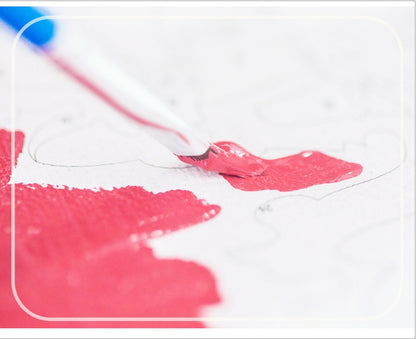 Blue And White Flowers Digital Painting