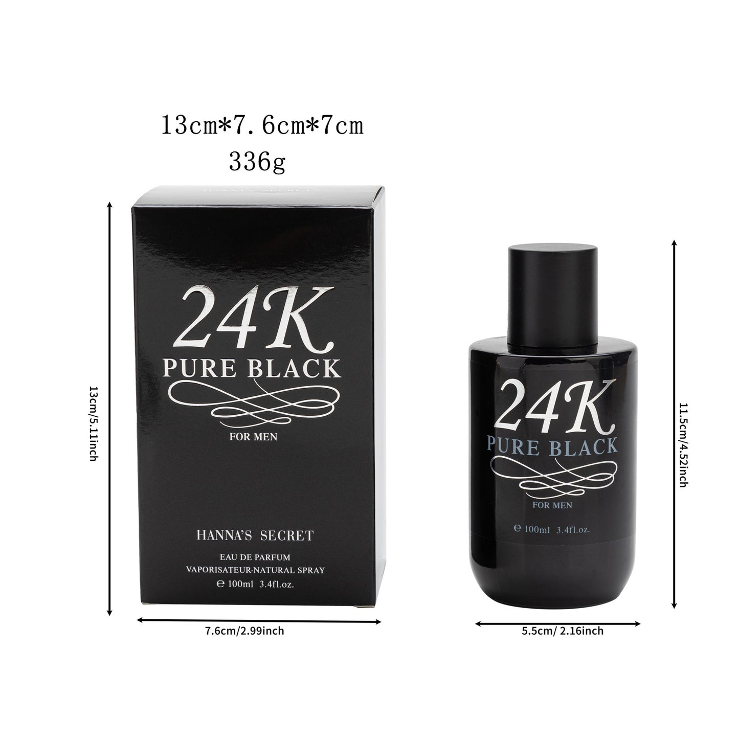 24K Gold Millionaire Lasting Fragrance Men's Perfume