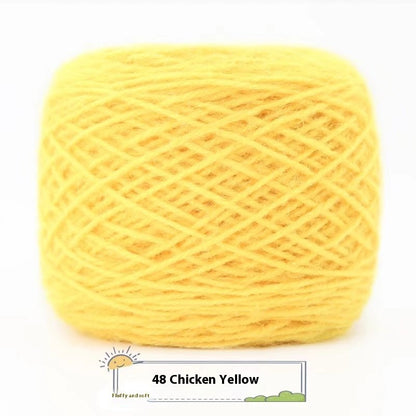 3 Two Groups Of Squirrel-velvet Yarn Hand-knitted Medium Thickness Hat Scarf Coat Waistcoat Cushion Plush Wool 150g