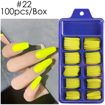 Blue Box Full Paste Wear Long Ballet Nail Plate