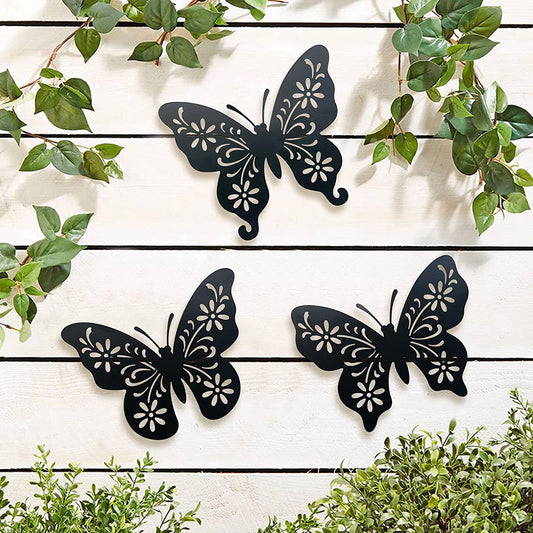 Metal Butterfly Wall Art Decoration Living Room