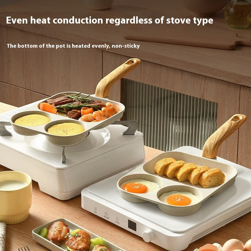 Non-stick Pan Medical Stone Plus-sized Egg Frying Pan