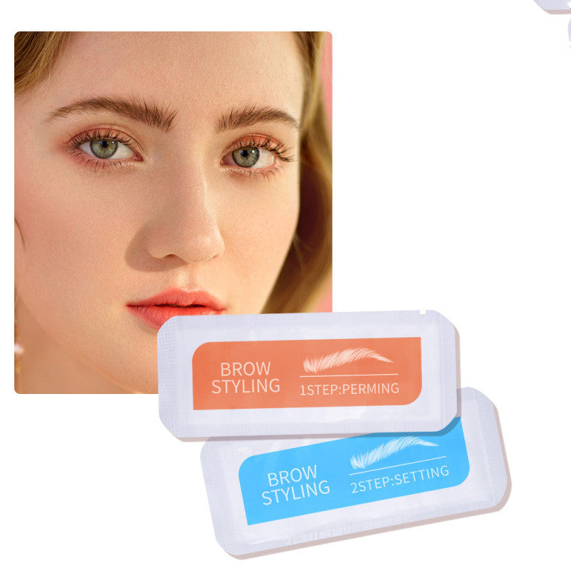 Disposable eyebrow shaping agent