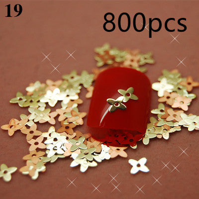 Metal alloy patch series DIY nail stickers