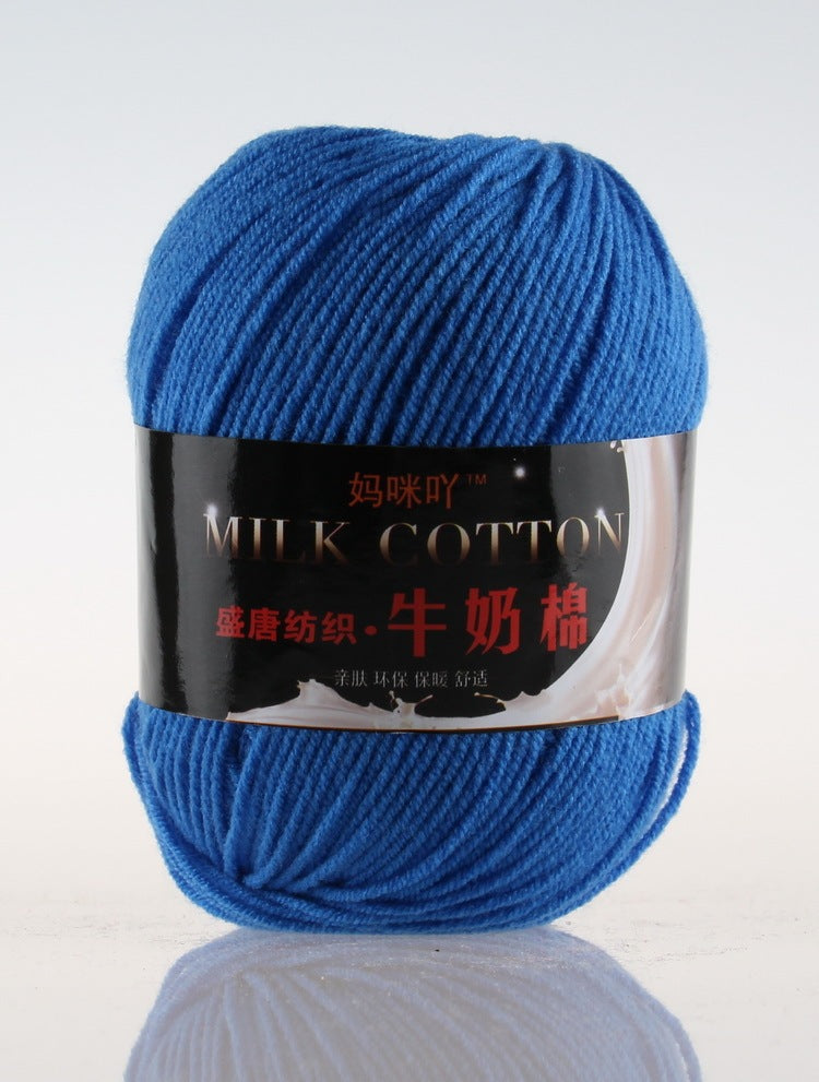 3-Strand Milk Cotton Wool DIY Doll Sweater Scarf Hat Cotton Yarn
