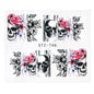 Halloween Theme Skull And Devil Water Transfer Nail Stickers