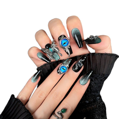 Metal Butterfly Fake Nails Detachable Handmade Wear Armor