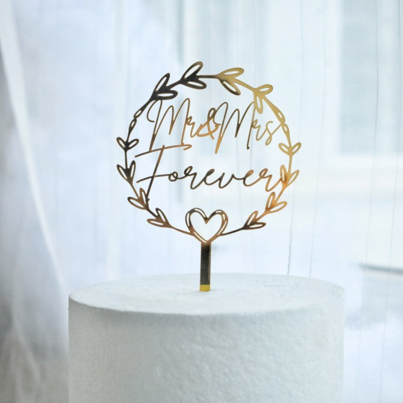 Love Wedding Proposal Acrylic Cake Insertion