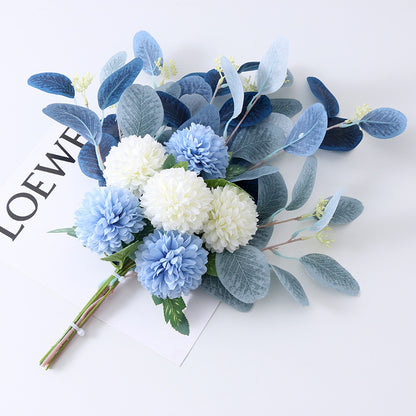 Artificial Faux Flowers Nordic Holding Ball Chrysanthemum Bouquet