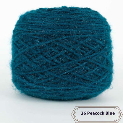 3 Two Groups Of Squirrel-velvet Yarn Hand-knitted Medium Thickness Hat Scarf Coat Waistcoat Cushion Plush Wool 150g