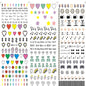 Watermark sticker decal nail sticker