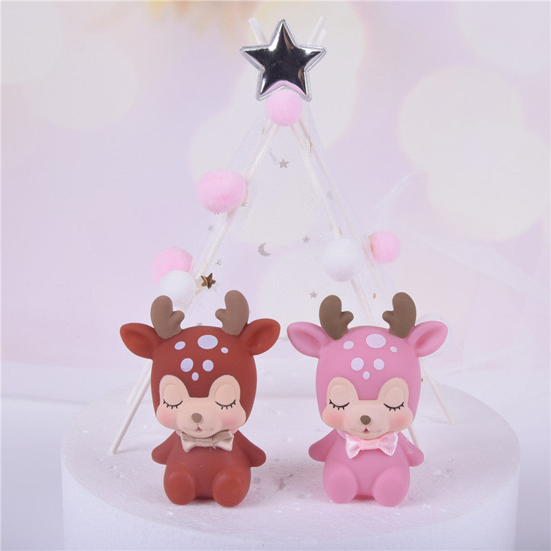 Fawn cake decoration