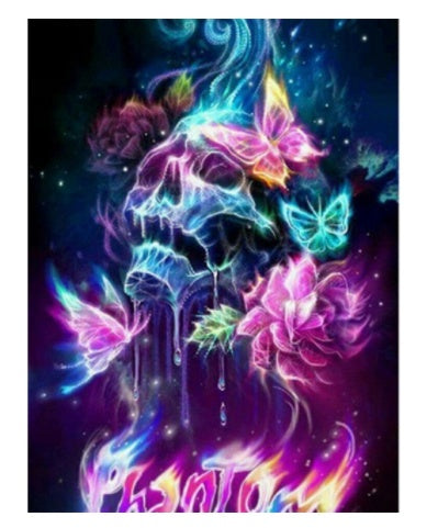 Diamond Painting Horror Skull Art Mosaic Home Wall Decoration