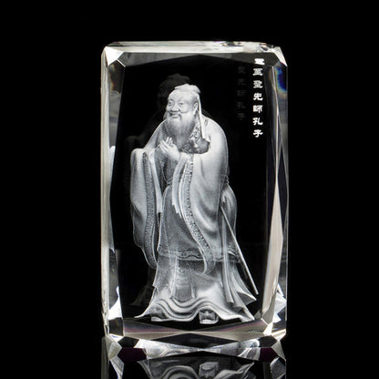 Interior Carving 3D Animal Series Crystal Statue Tourist Souvenir