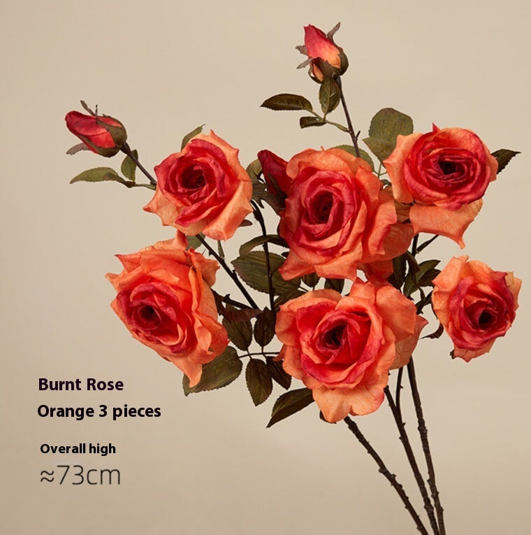 Artificial Flowers Dried Fake Flowers Retro Oil Painting Living Room Decoration