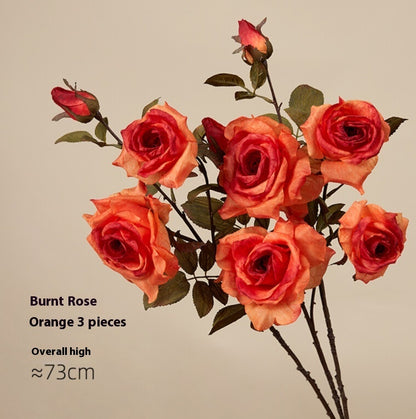 Artificial Flowers Dried Fake Flowers Retro Oil Painting Living Room Decoration