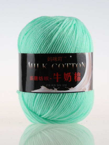 3-Strand Milk Cotton Wool DIY Doll Sweater Scarf Hat Cotton Yarn