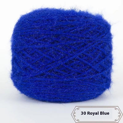 3 Two Groups Of Squirrel-velvet Yarn Hand-knitted Medium Thickness Hat Scarf Coat Waistcoat Cushion Plush Wool 150g