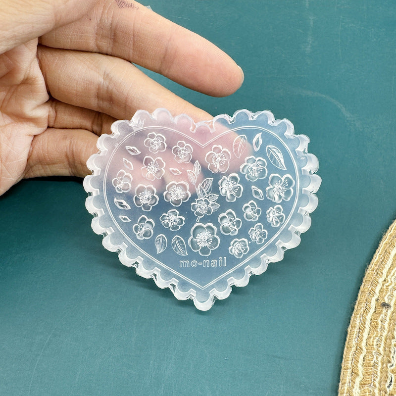 Silicone Non-whitening Flower Cartoon Manicure Mold