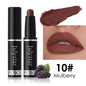 Matte Finish Makeup Lipstick Rotating Velvet Lasting No Stain On Cup