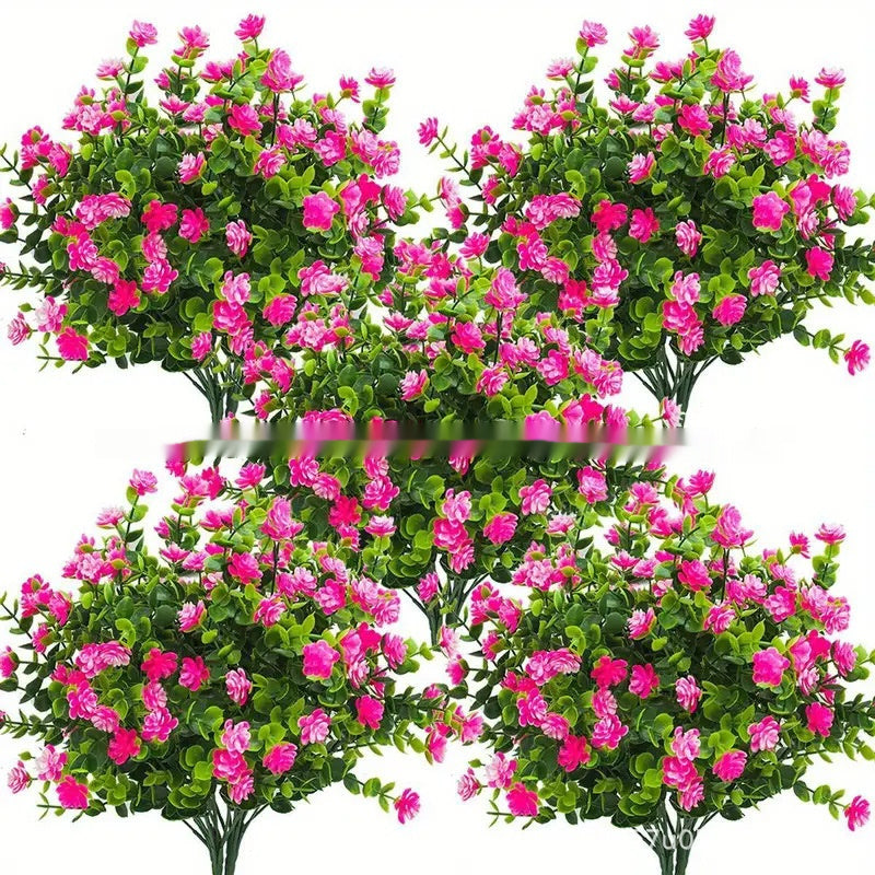 Emulational Eucalyptus Camellia Plastic Plant Artificial Flowers
