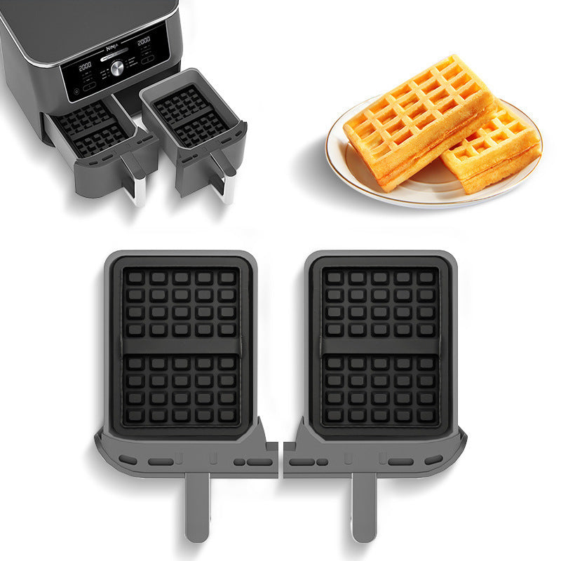Household Portable Air Fryer Silicone Waffle Baking Pan