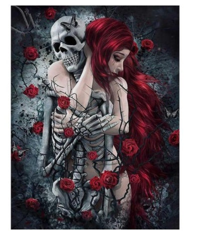 Diamond Painting Horror Skull Art Mosaic Home Wall Decoration