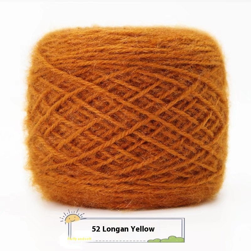 3 Two Groups Of Squirrel-velvet Yarn Hand-knitted Medium Thickness Hat Scarf Coat Waistcoat Cushion Plush Wool 150g