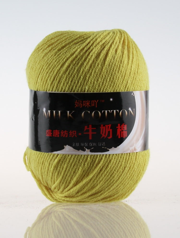 3-Strand Milk Cotton Wool DIY Doll Sweater Scarf Hat Cotton Yarn