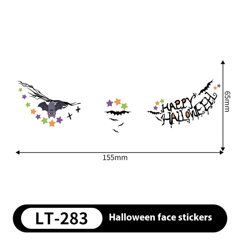 Halloween Makeup Stickers Dress Up Cute Painted