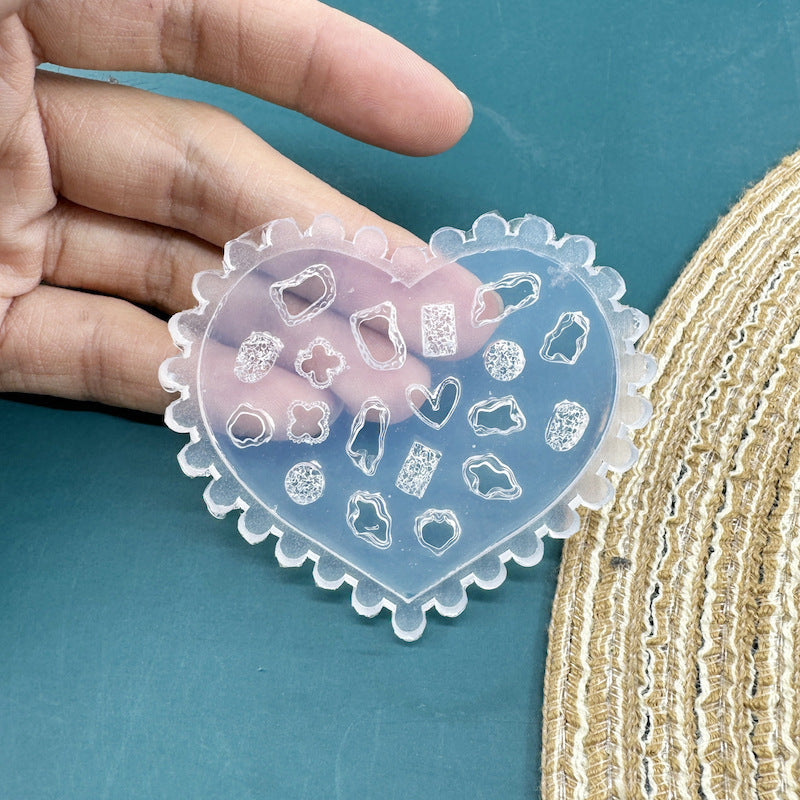 Silicone Non-whitening Flower Cartoon Manicure Mold