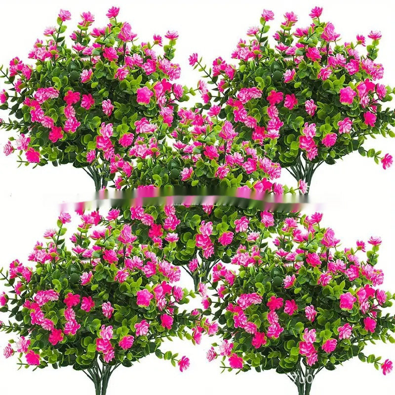 Emulational Eucalyptus Camellia Plastic Plant Artificial Flowers
