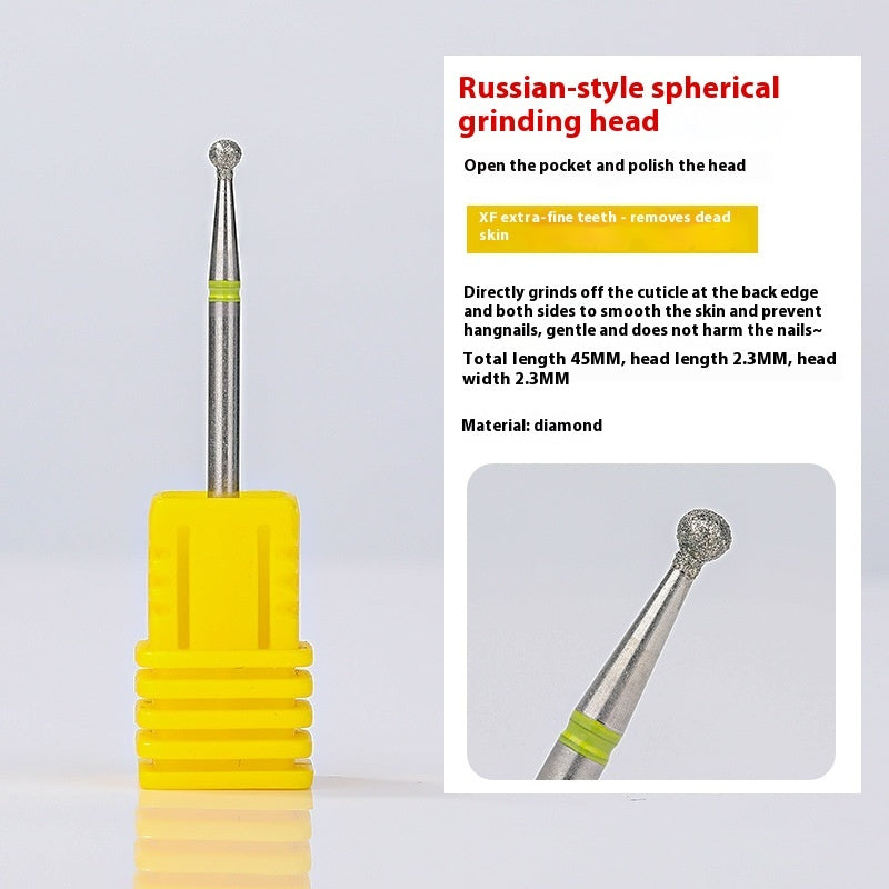 Pre-dismounting Polishing Head Set Of Diamond Sand For Manicure