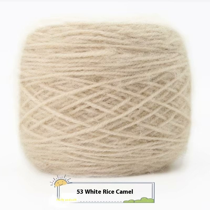 3 Two Groups Of Squirrel-velvet Yarn Hand-knitted Medium Thickness Hat Scarf Coat Waistcoat Cushion Plush Wool 150g